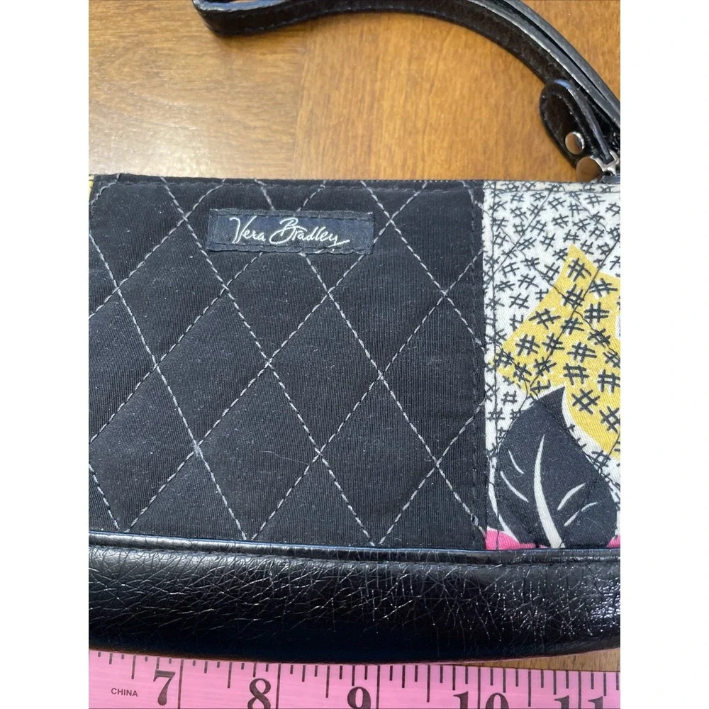 Vera Bradley Quilted Pouch Too Zip Wristlet In Retired Tweed Tulip‎ - Picture 3 of 7